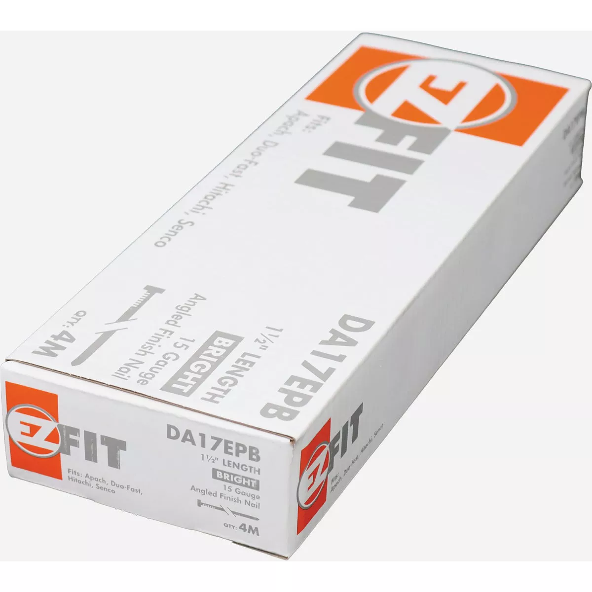 EZ Fit Senco 1-1/2 In. 15-Gauge Bright Angled Finish Nail (4000 Ct.)-