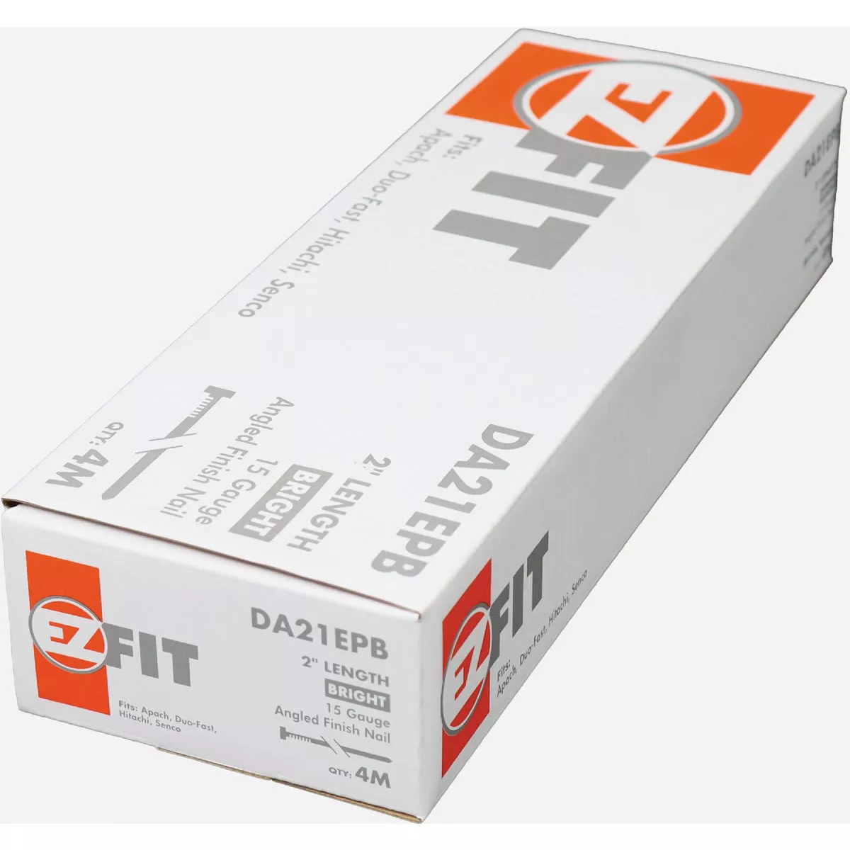 EZ Fit Senco 2 In. 15-Gauge Bright Angled Finish Nail (4000 Ct.)