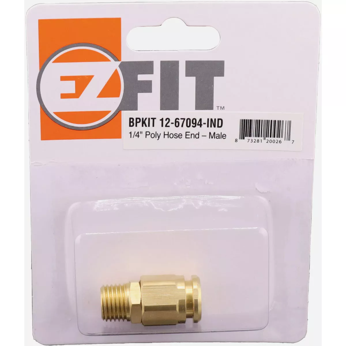 EZ Fit 1/4 In. Male Poly Hose End