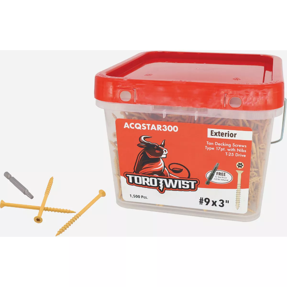EZ Fit #9 x 3 In. T25+ Star Drive Tan Deck Screw (25 Lb.)