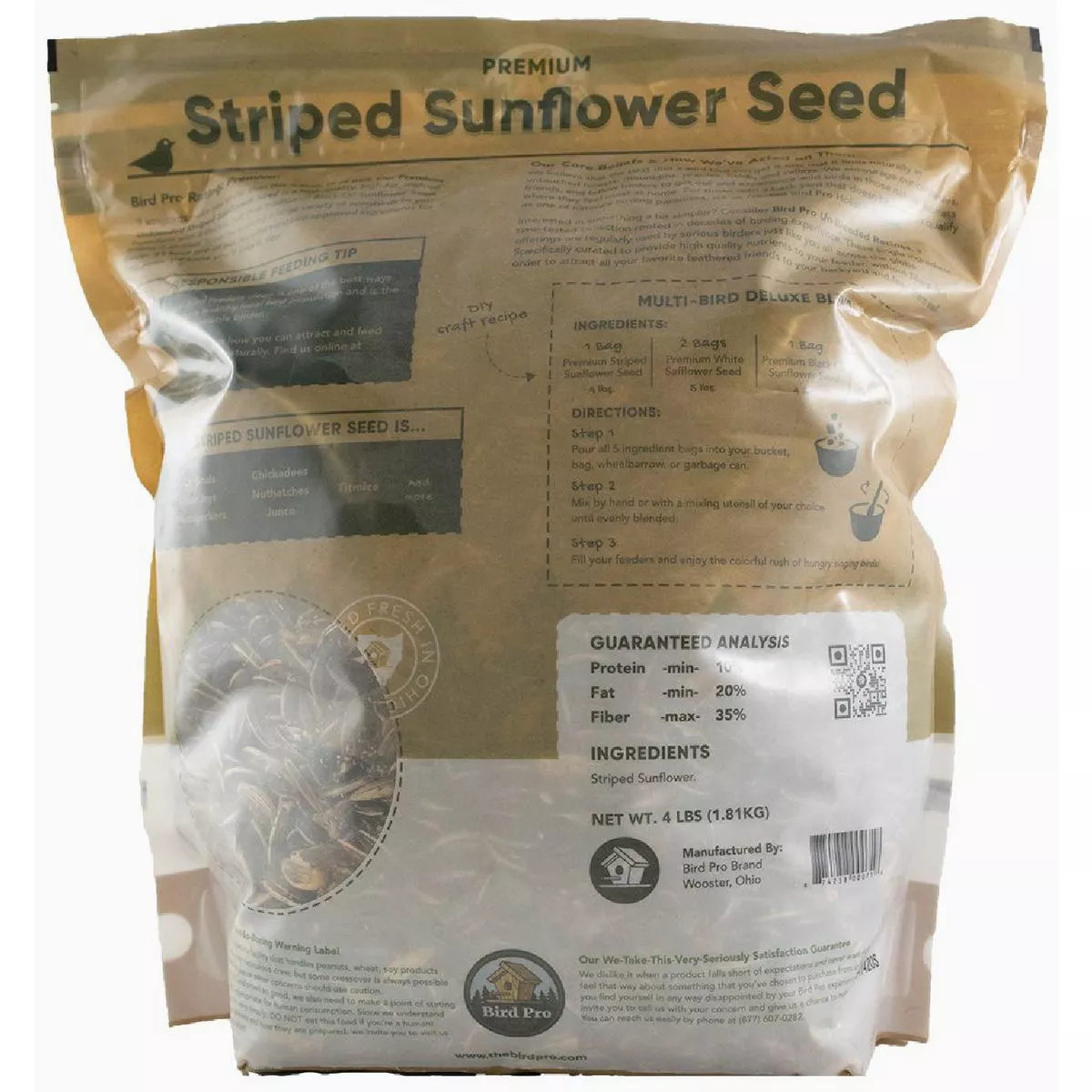 Bird Pro 10 Lb. Premium Striped Sunflower Seed - photo 2