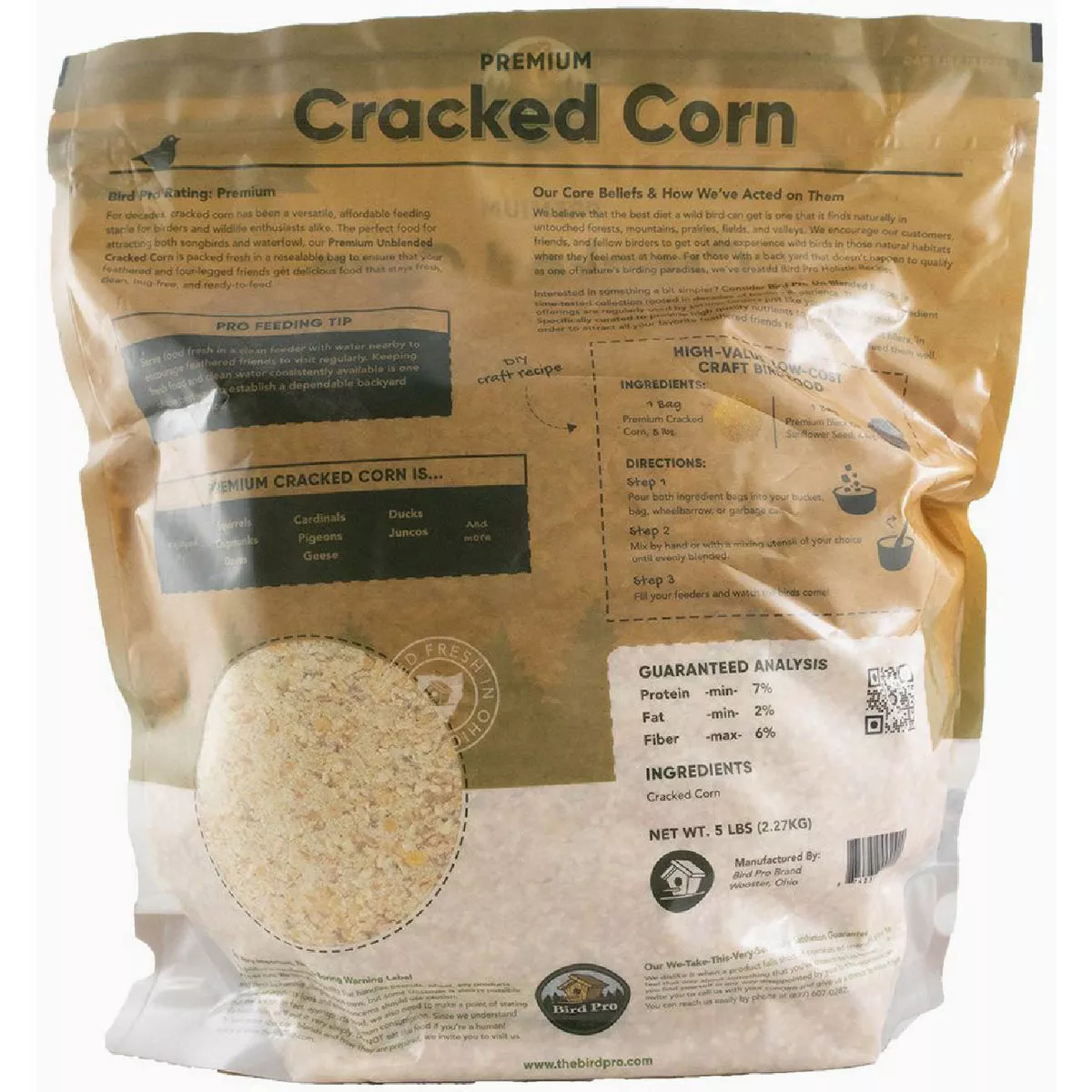 Bird Pro 50 Lb. Premium Cracked Corn Wildlife/Bird Food - photo 2