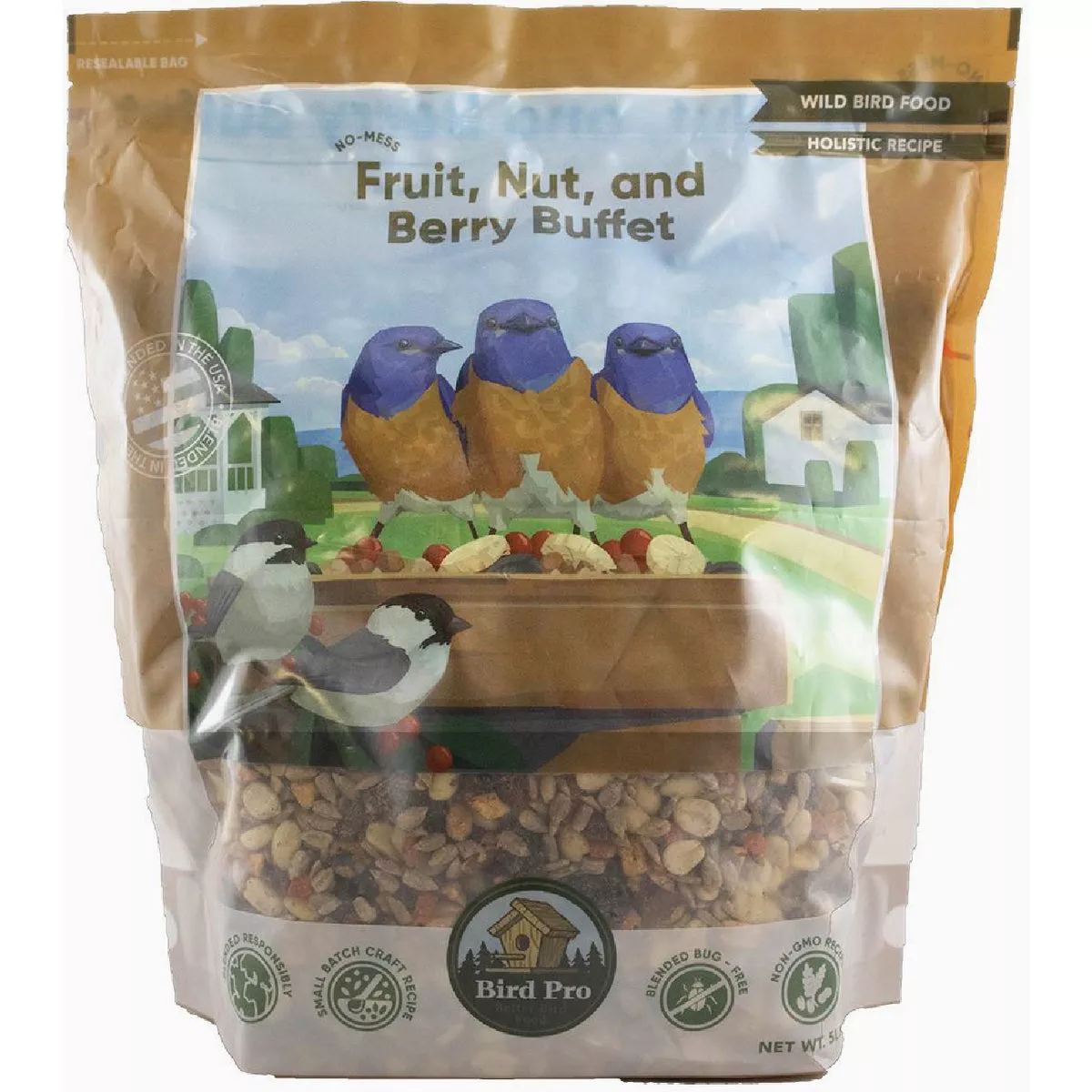 Bird Pro 18 Lb. Fruit, Nut, and Berry Buffet Bird Seed