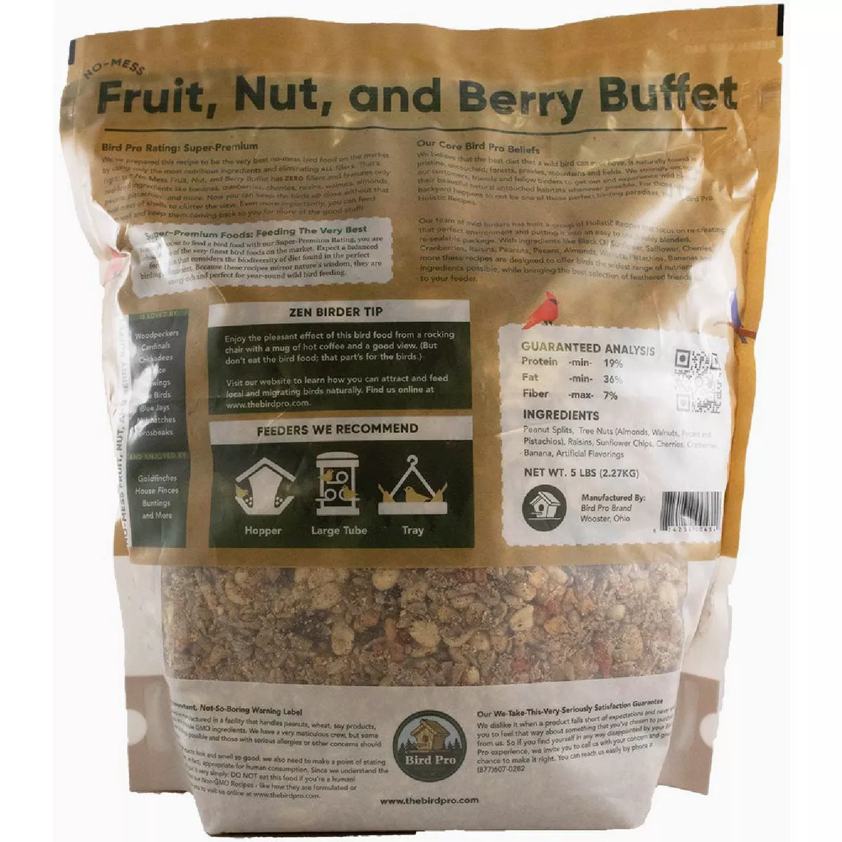 Bird Pro 18 Lb. Fruit, Nut, and Berry Buffet Bird Seed - photo 2