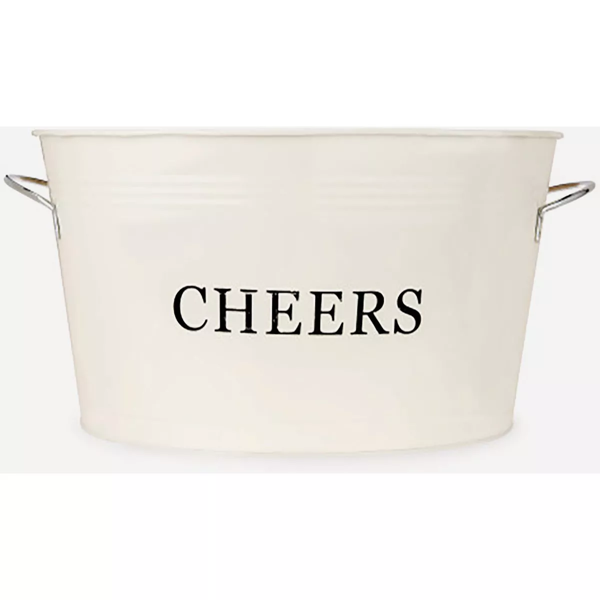 True Brands Twine Cheers Galvanized Metal Tub