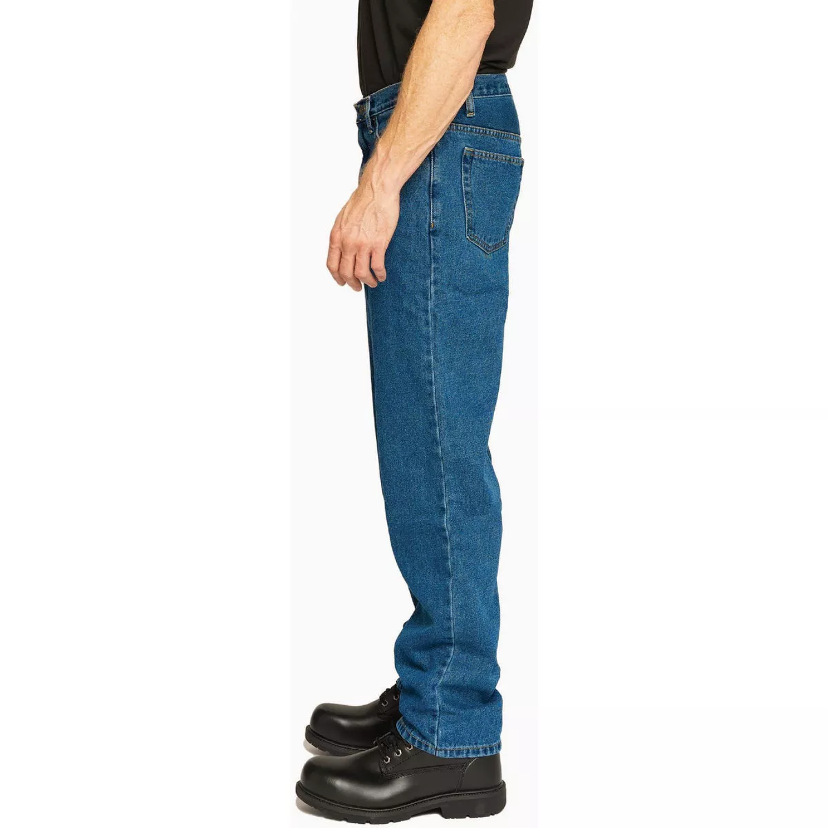 Full Blue 5-Pocket 44x32 Light Wash Straight Leg Denim Jeans - photo 2