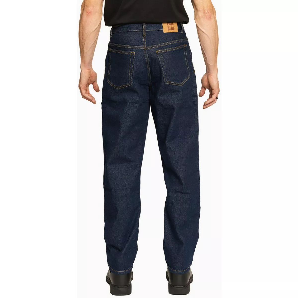 Full Blue 5-Pocket 34x36 Dark Wash Straight Leg Denim Jeans - photo 3
