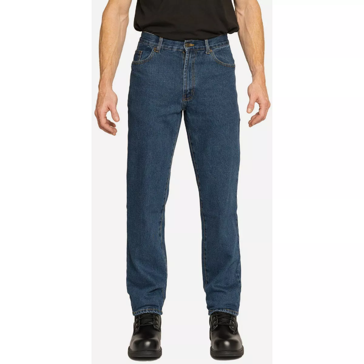 Full Blue 5-Pocket 38x34 Medium Wash Straight Leg Denim Jeans