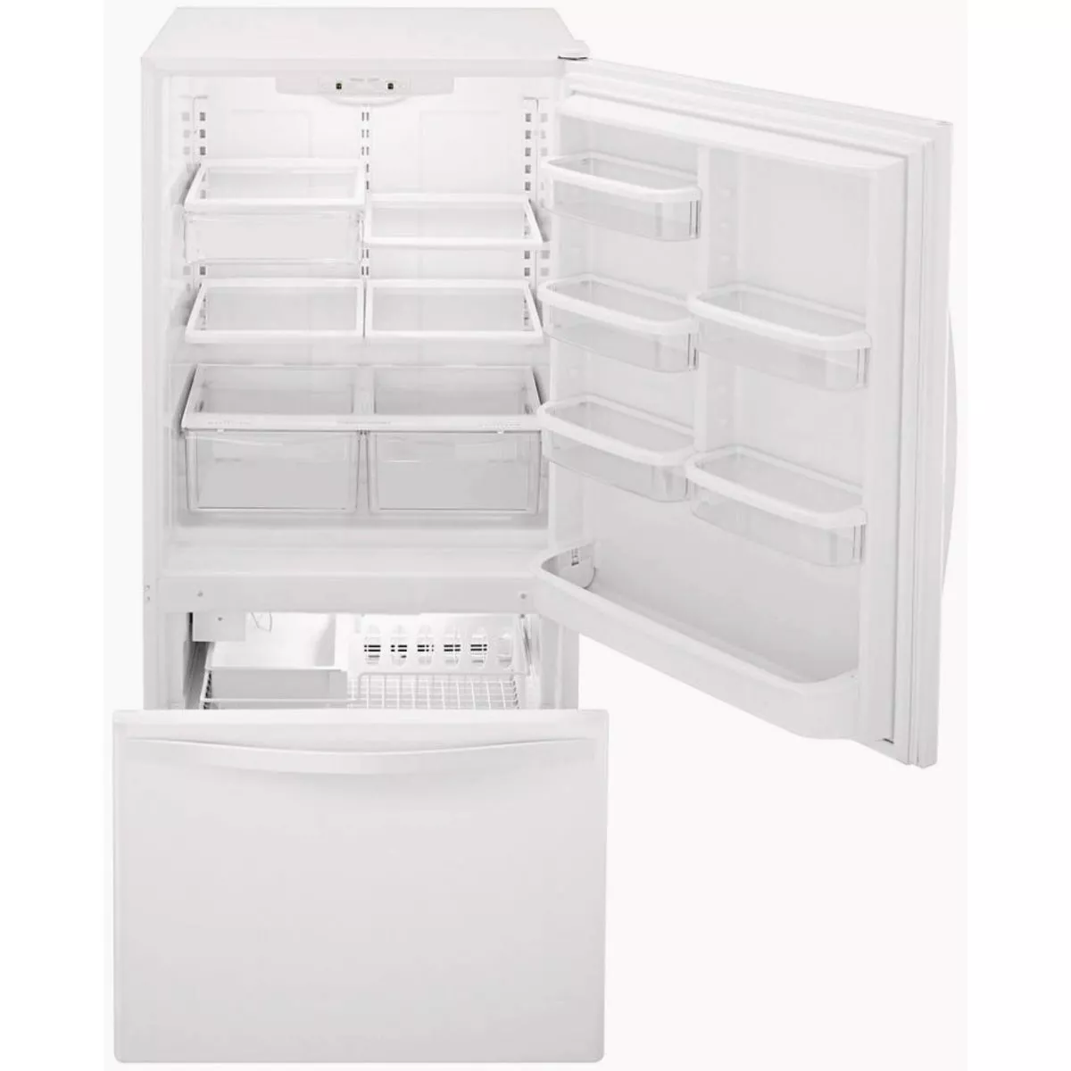 Whirlpool 30 In. 18.7 Cu. Ft. Bottom Freezer Refrigerator, White - photo 3