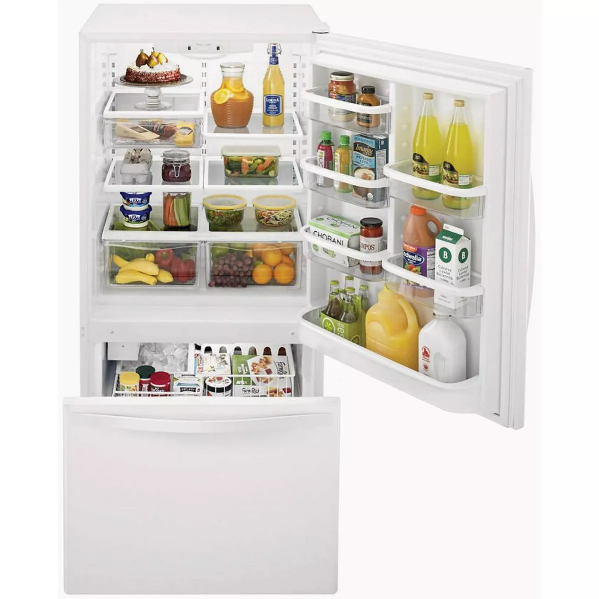 Whirlpool 30 In. 18.7 Cu. Ft. Bottom Freezer Refrigerator, White - photo 5