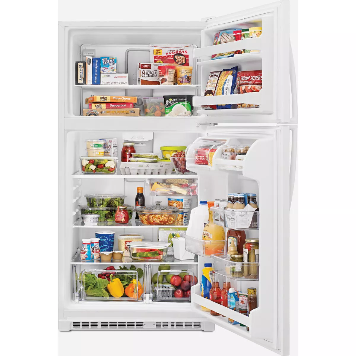 Whirlpool 33 In. 20 Cu. Ft. Top-Freezer Refrigerator, White- - photo 4