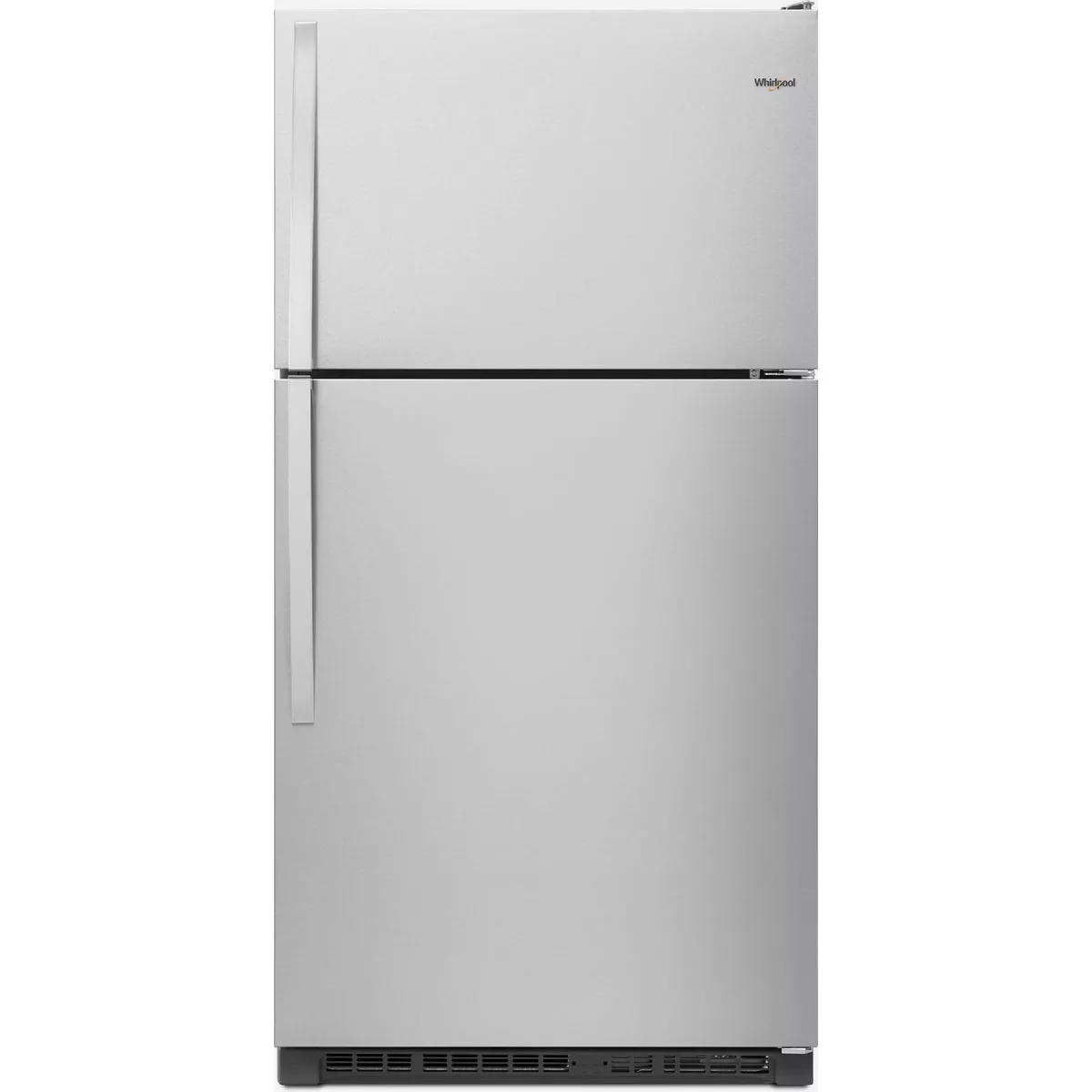Whirlpool 33 In. 20 Cu. Ft. Top-Freezer Refrigerator, Monochromatic Stainless Steel