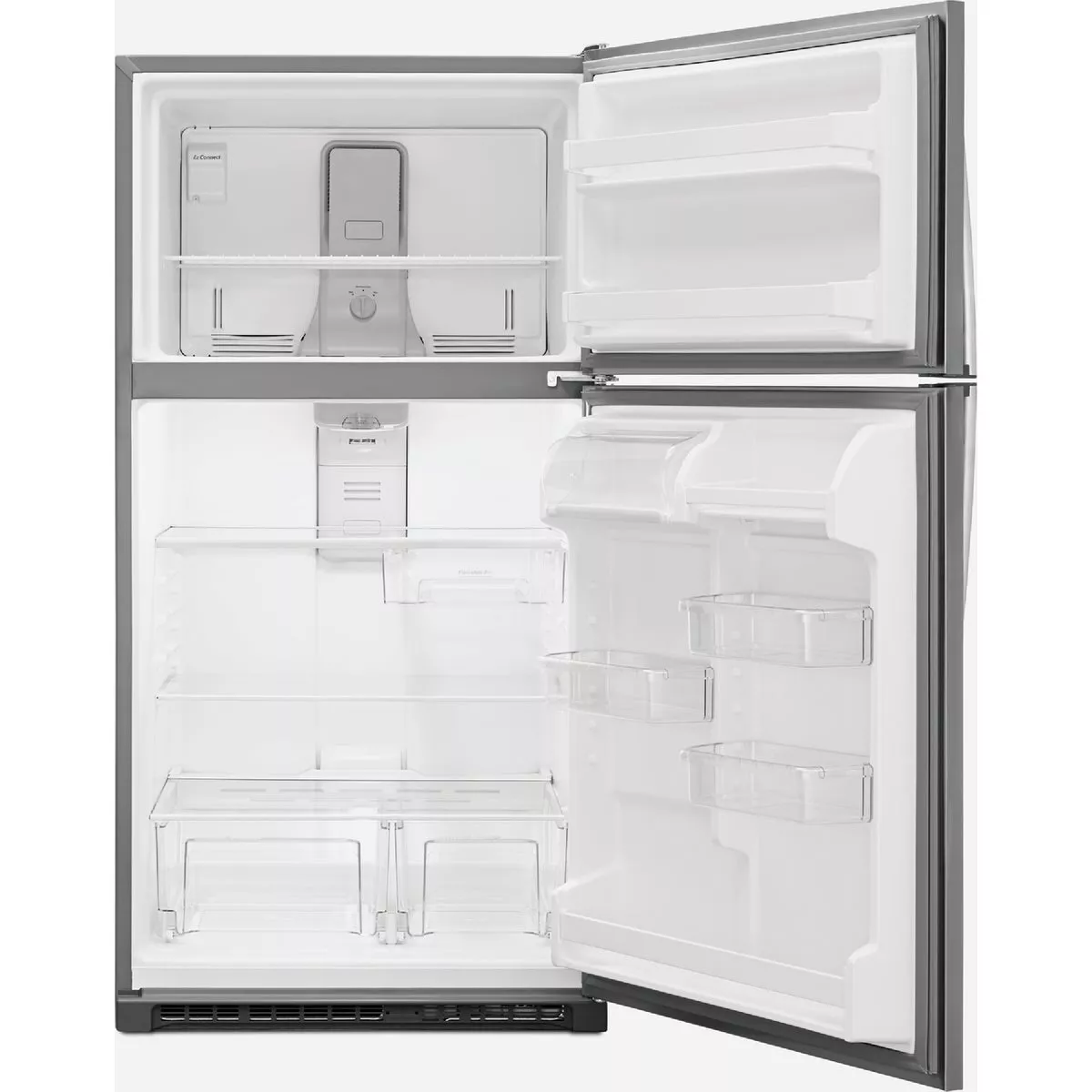 Whirlpool 33 In. 20 Cu. Ft. Top-Freezer Refrigerator, Monochromatic Stainless Steel - photo 3