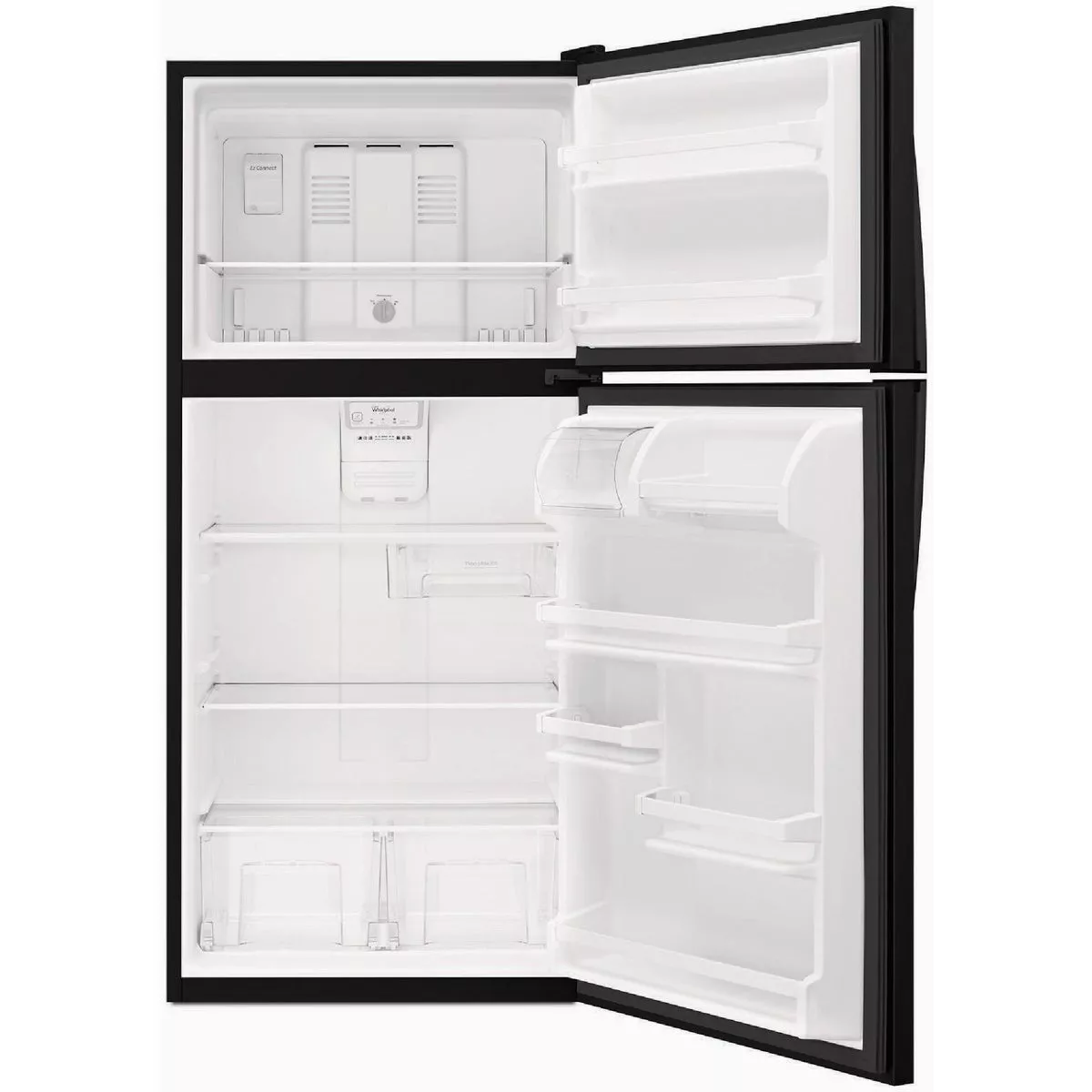 Whirlpool 30 In. 18 Cu. Ft. Top Freezer Refrigerator, Black - photo 4