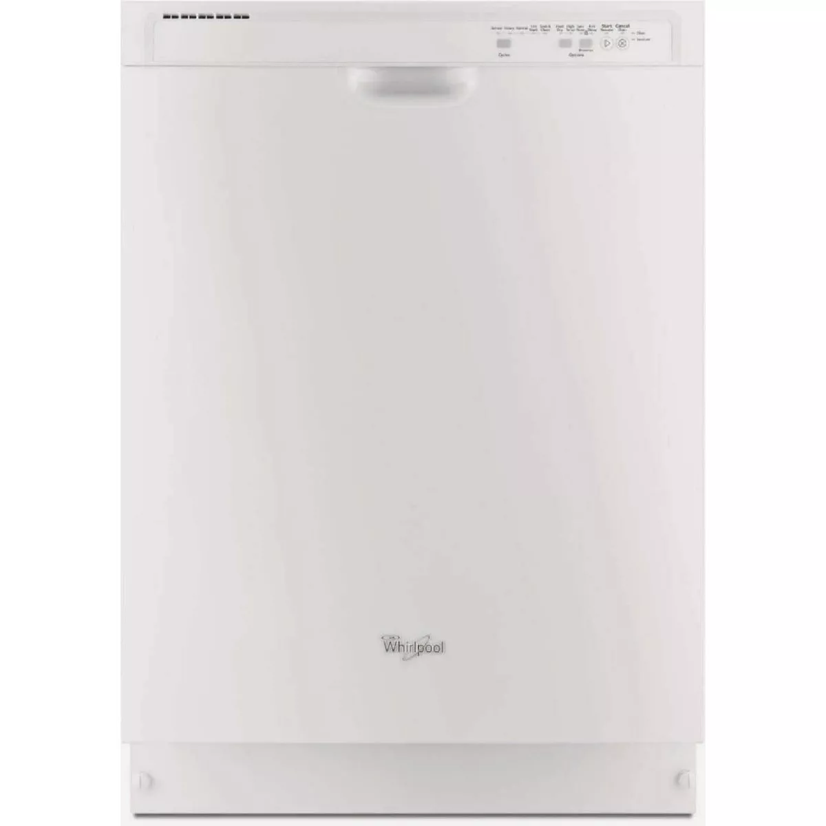 Whirlpool 24 In. Front Control Tall Tub Built-In Dishwasher with Triple Filter Wash System, White