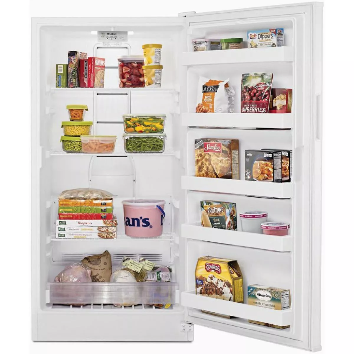 Maytag 16 Cu. Ft. Frost Free Upright Freezer with FastFreeze Option, White - photo 3