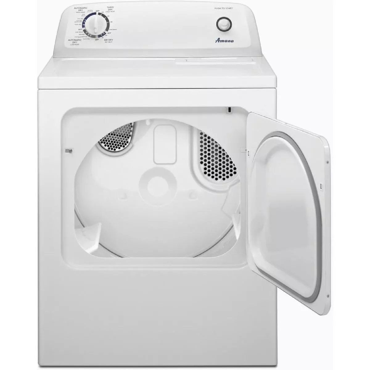 Amana 6.5 Cu. Ft. Electric Dryer with Wrinkle Prevent Option, White - photo 2