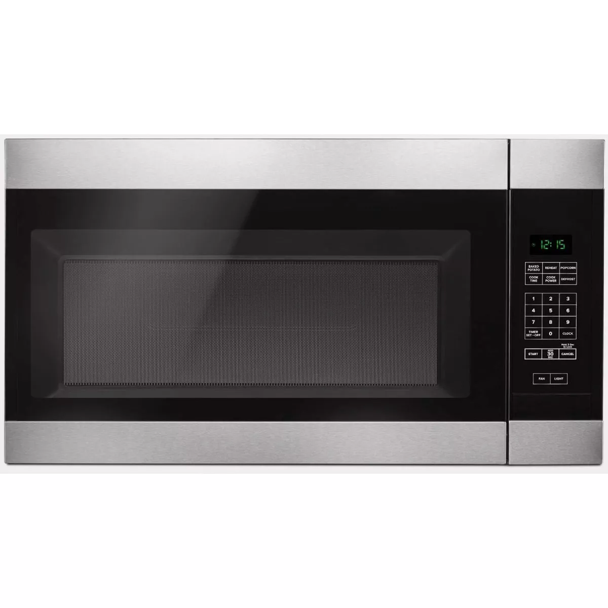 Amana 1.6 Cu. Ft. Over-The-Range Microwave with Add 0:30 Seconds, Black & Stainless Steel