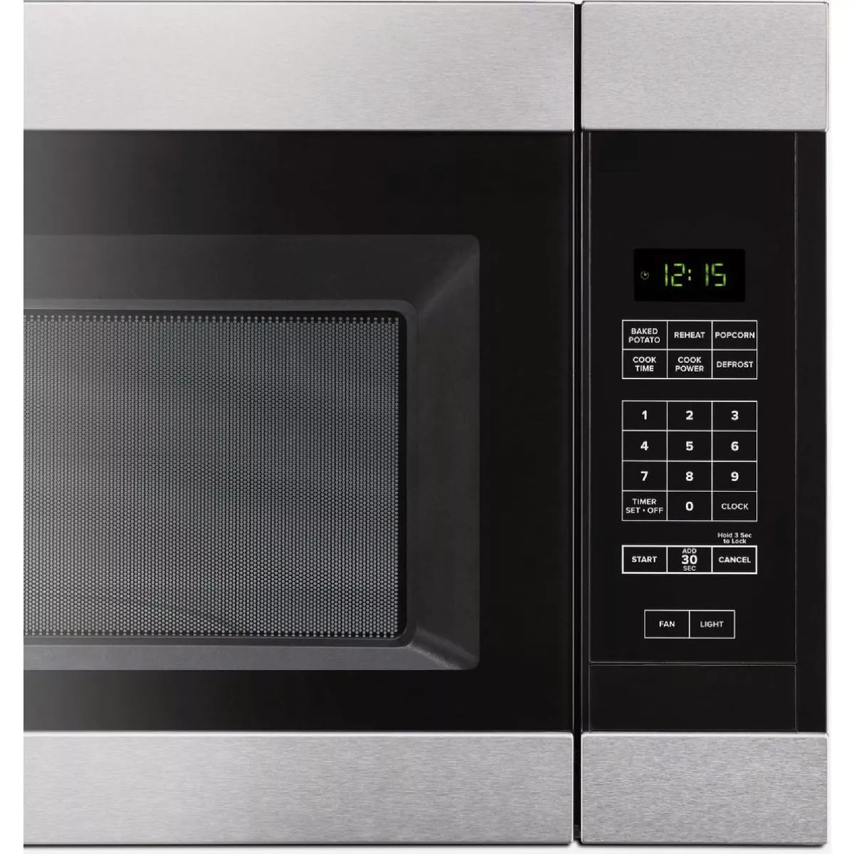 Amana 1.6 Cu. Ft. Over-The-Range Microwave with Add 0:30 Seconds, Black & Stainless Steel - photo 2