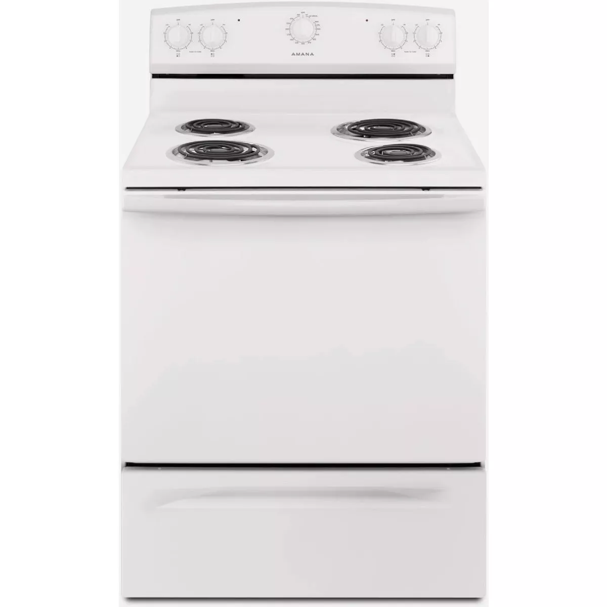 Amana 30 In. 4.8 Cu. Ft. Freestanding Electric Range with Temp Assure, White - photo 2