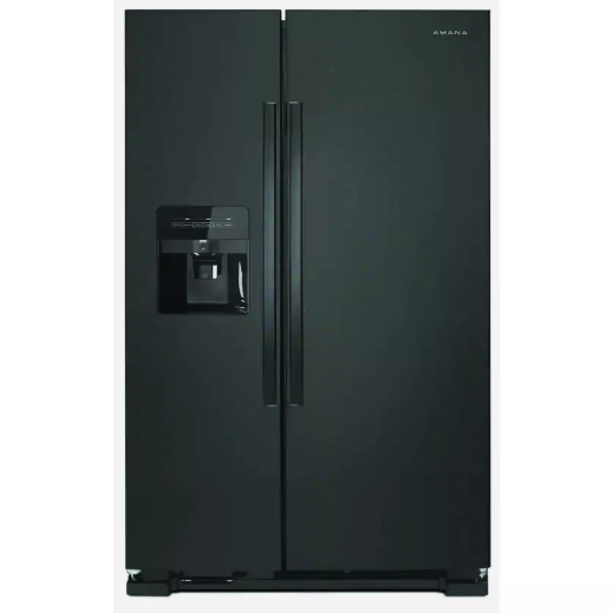 Amana 36 In. 24.6 Cu. Ft. Side-by-Side Refrigerator with Dual Pad External Ice & Water Dispenser, Black