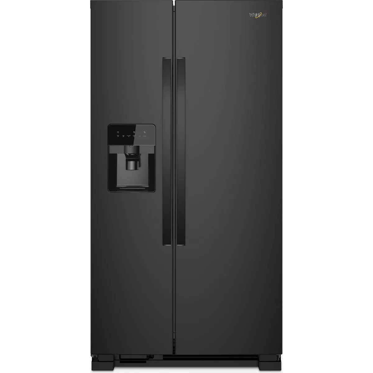 Whirlpool 36 In. 25 Cu. Ft. Side-By-Side Refrigerator, Black