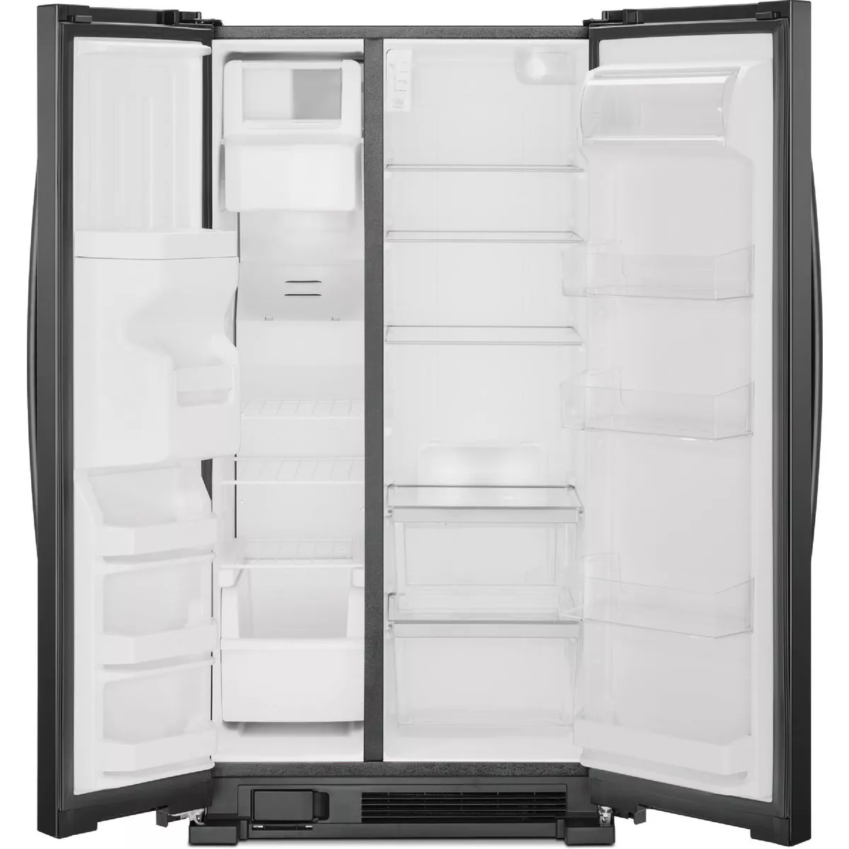 Whirlpool 36 In. 25 Cu. Ft. Side-By-Side Refrigerator, Black - photo 3
