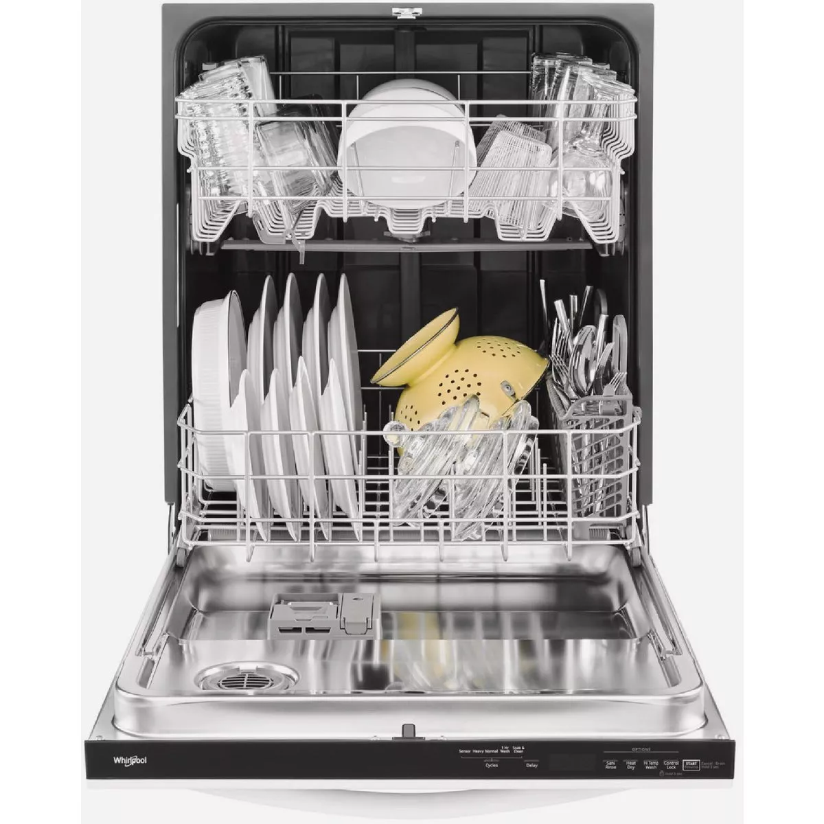 Whirlpool 24 In. Built-In Dishwasher with Top Control, White