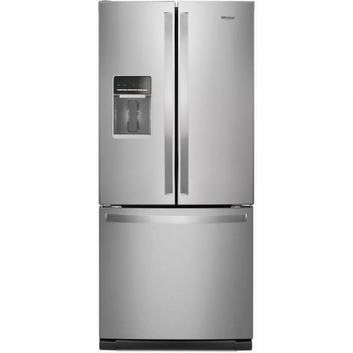 Whirlpool 20 Cu. Ft. 30 In. Wide Stainless Steel French Door Refrigerator