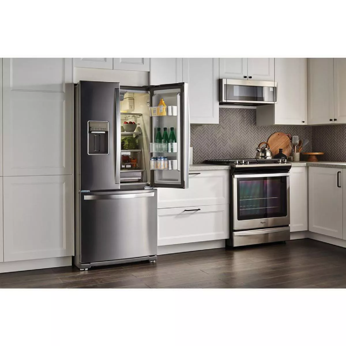 Whirlpool 20 Cu. Ft. 30 In. Wide Stainless Steel French Door Refrigerator - photo 4