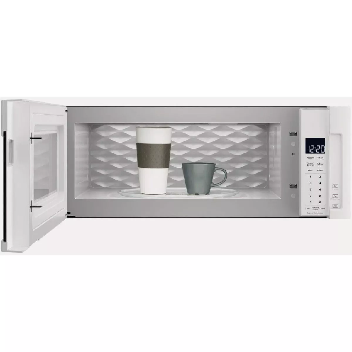 Whirlpool 1.1 Cu. Ft. Low Profile Microwave Hood Combination, White ...