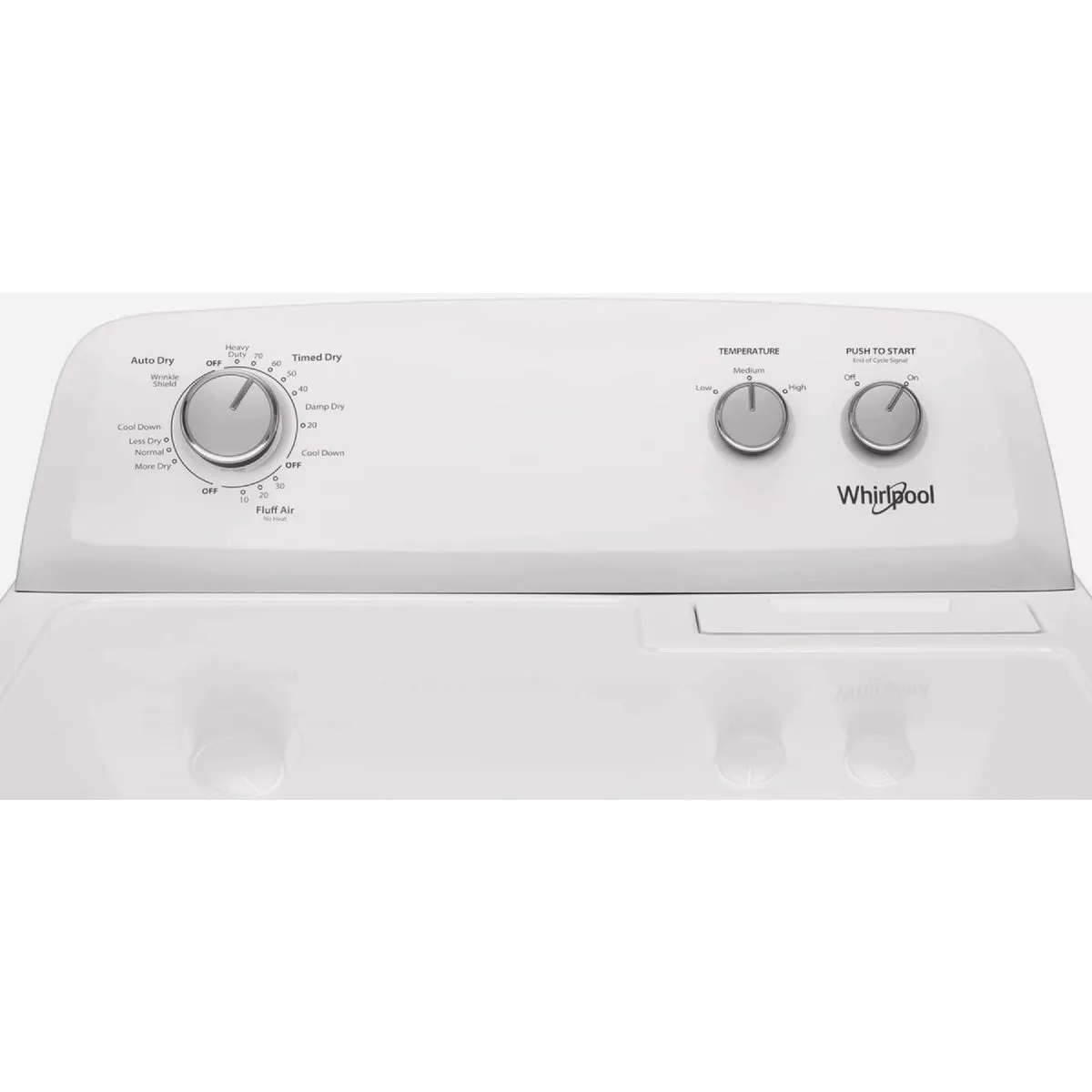 Whirlpool 7.0 Cu. Ft. Electric Dryer with AutoDry Drying System, White - photo 2