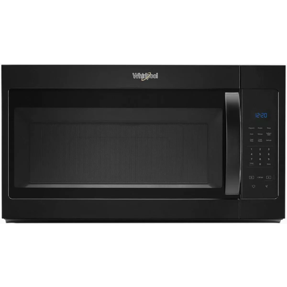 Whirlpool 1.7 Cu. Ft. Microwave Hood Combination with Electronic Touch Controls, Black