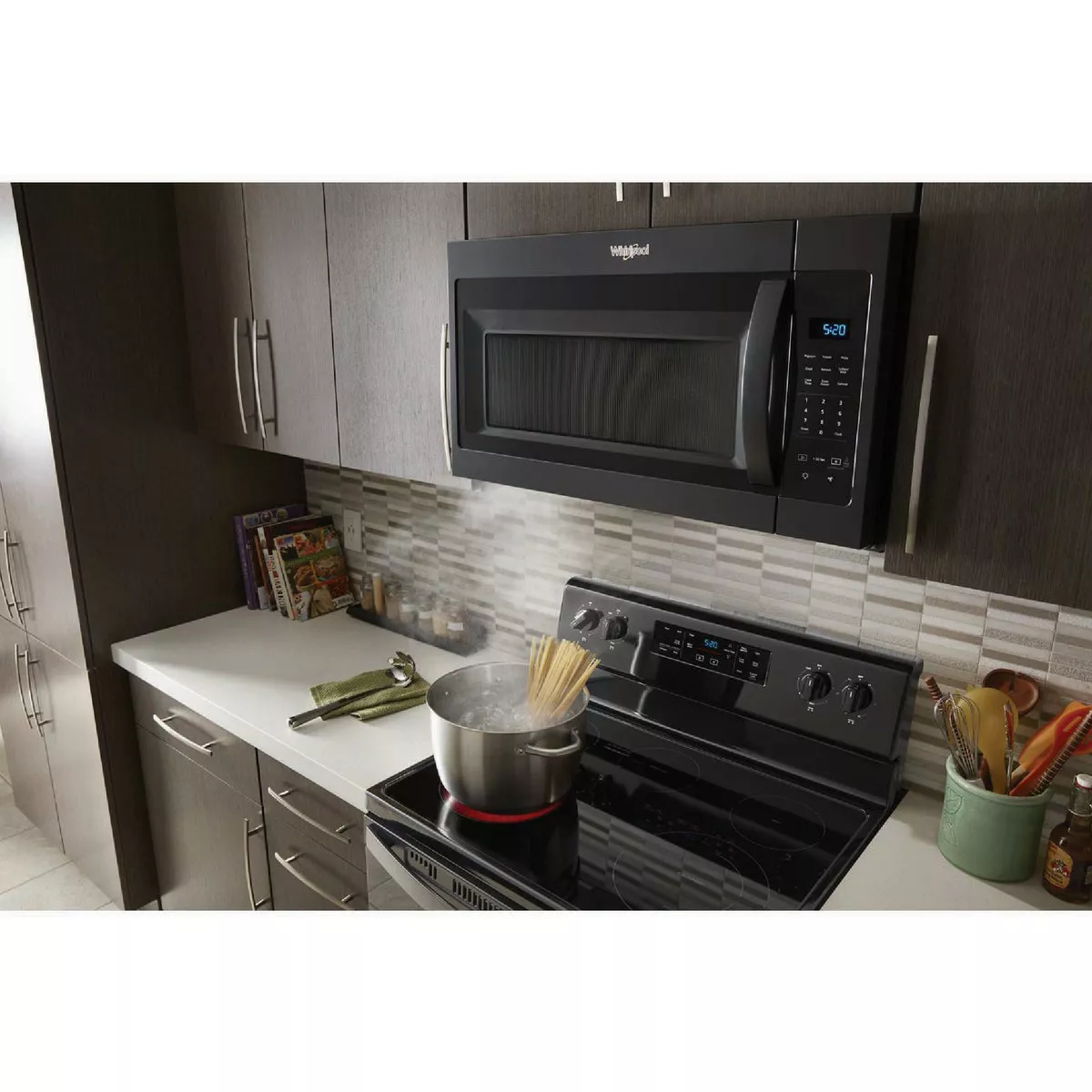 Whirlpool 1.7 Cu. Ft. Microwave Hood Combination with Electronic Touch Controls, Black - photo 5