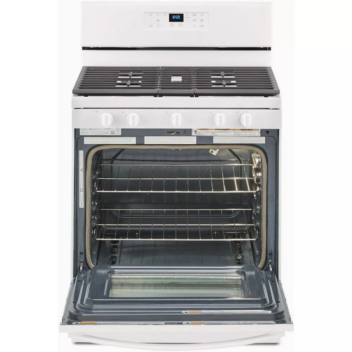 Whirlpool 5.0 Cu. Ft. Gas Range with Center Oval Burner, White - photo 2