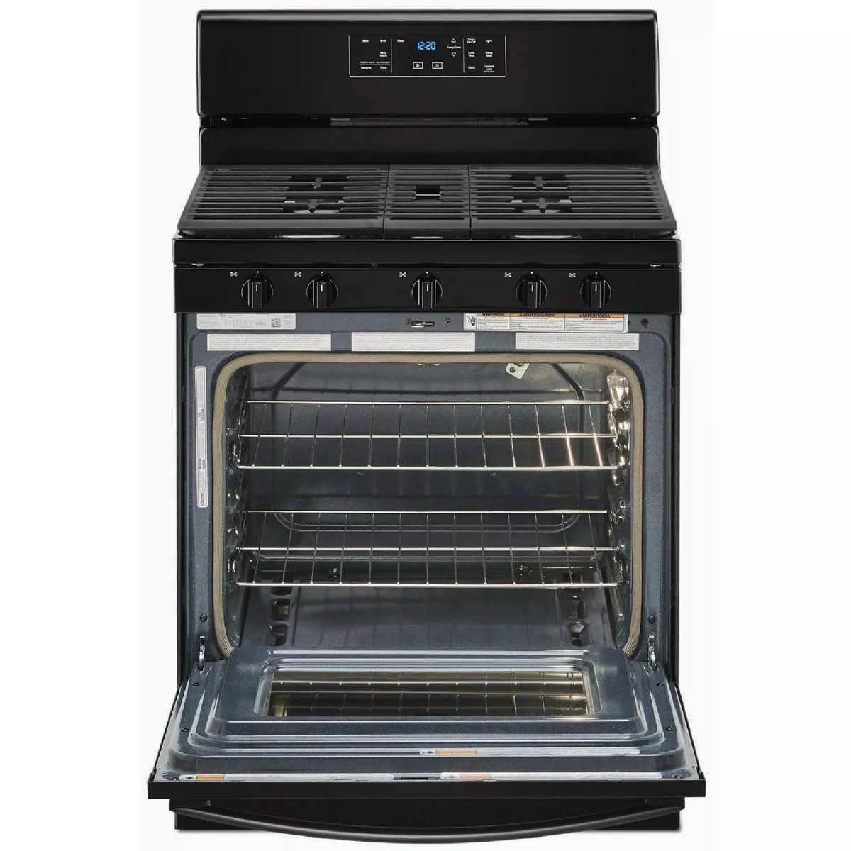 Whirlpool 5.0 Cu. Ft. Gas Range with Center Oval Burner, Black - photo 2
