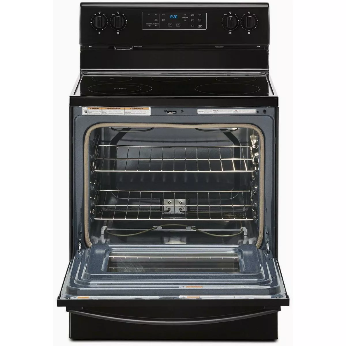Whirlpool 30 In. 5.3 Cu. Ft. Electric Range with Frozen Bake Technology, Black - photo 2