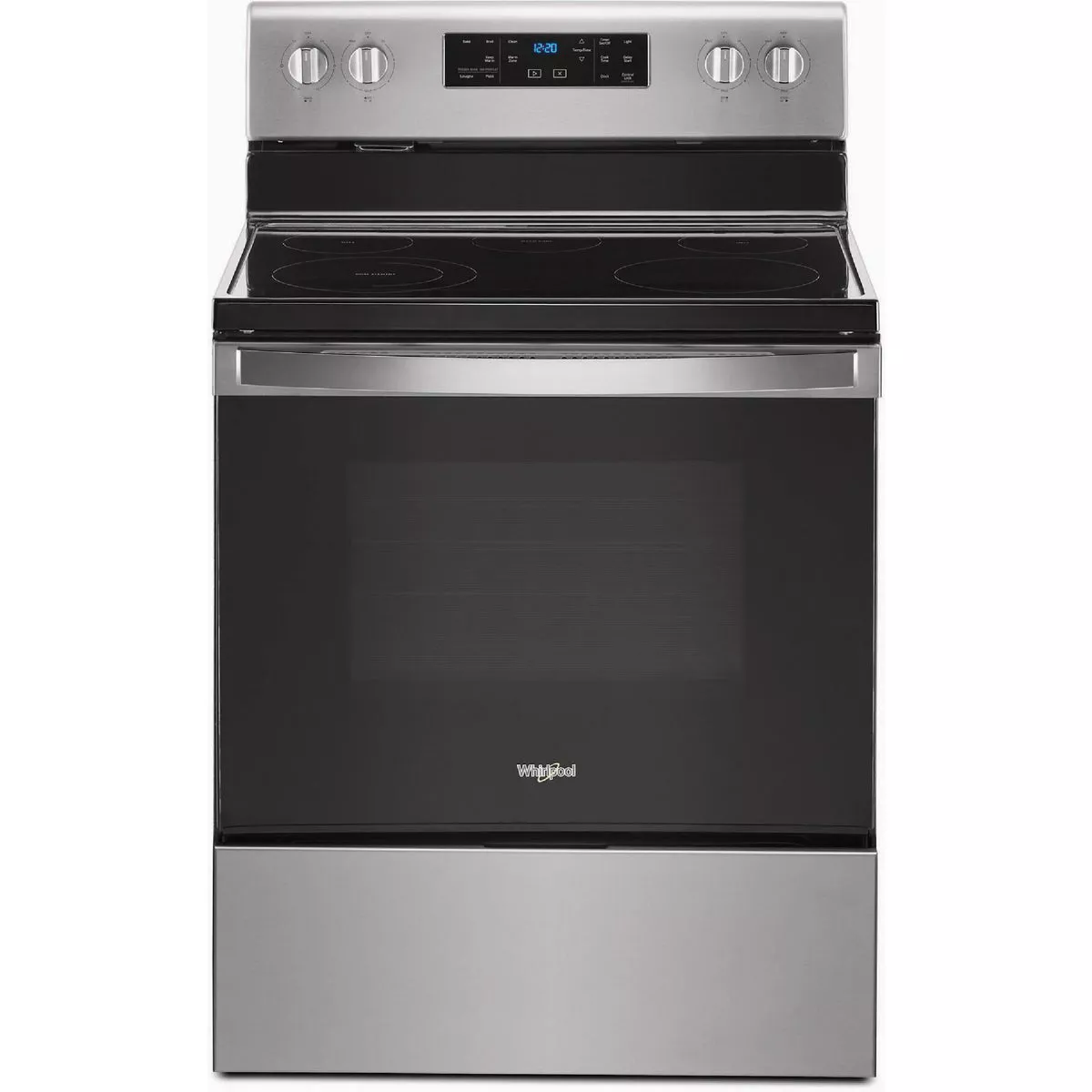 Whirlpool 30 In. 5.3 Cu. Ft. Electric Range with Frozen Bake Technology, Stainless Steel