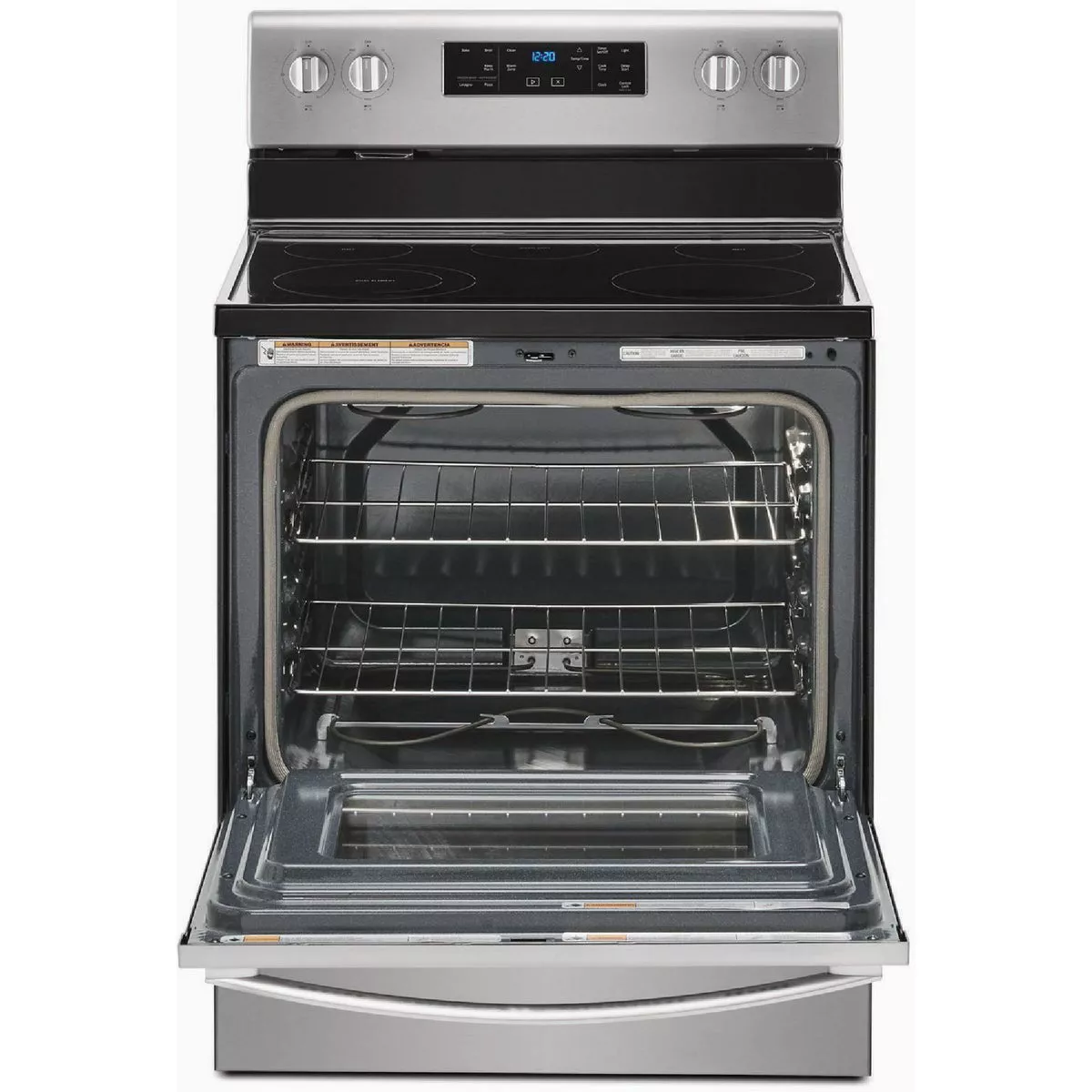 Whirlpool 30 In. 5.3 Cu. Ft. Electric Range with Frozen Bake Technology, Stainless Steel - photo 2