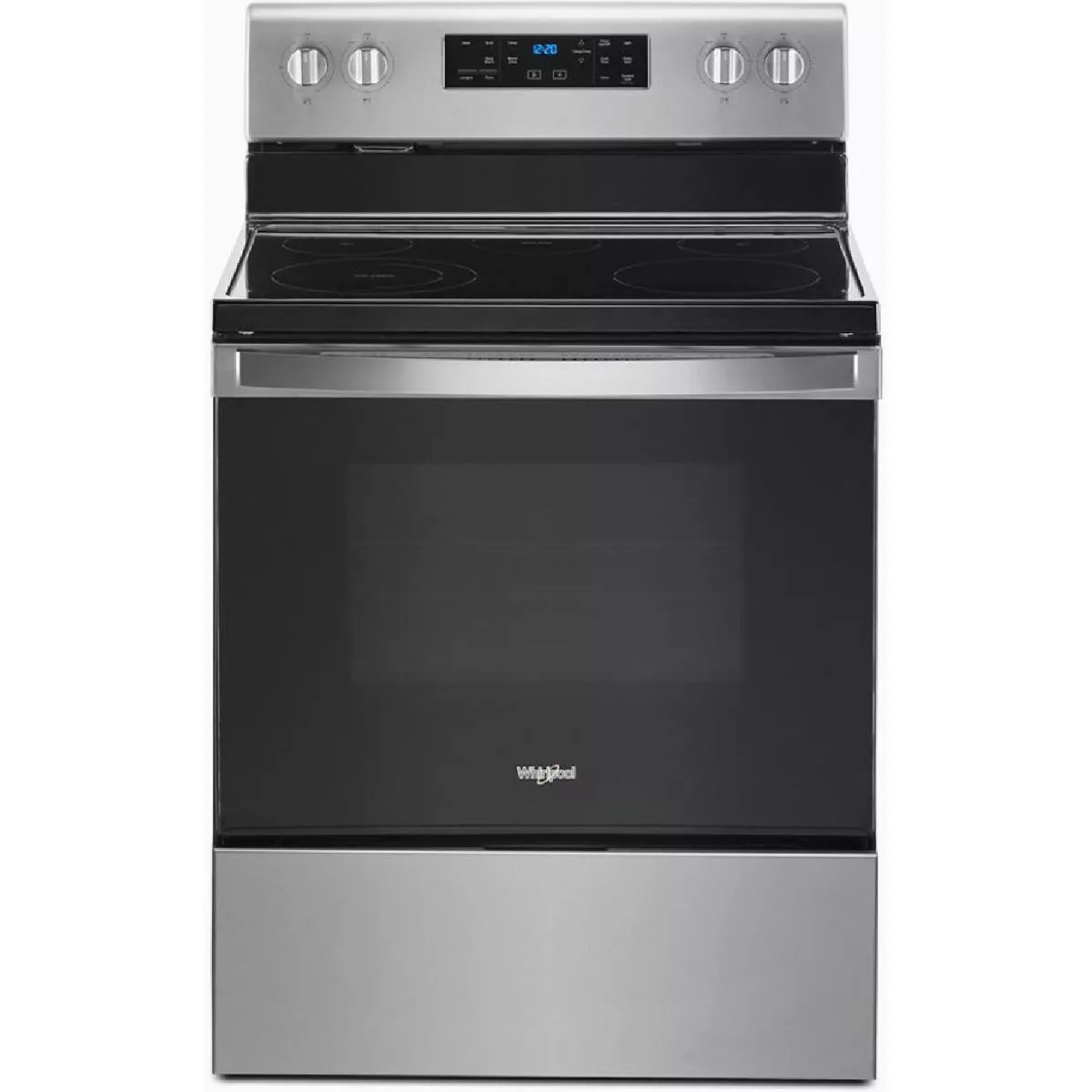 Whirlpool 30 In. 5.3 Cu. Ft. Electric Range with Frozen Bake Technology, Fingerprint Resistant Stainless Steel