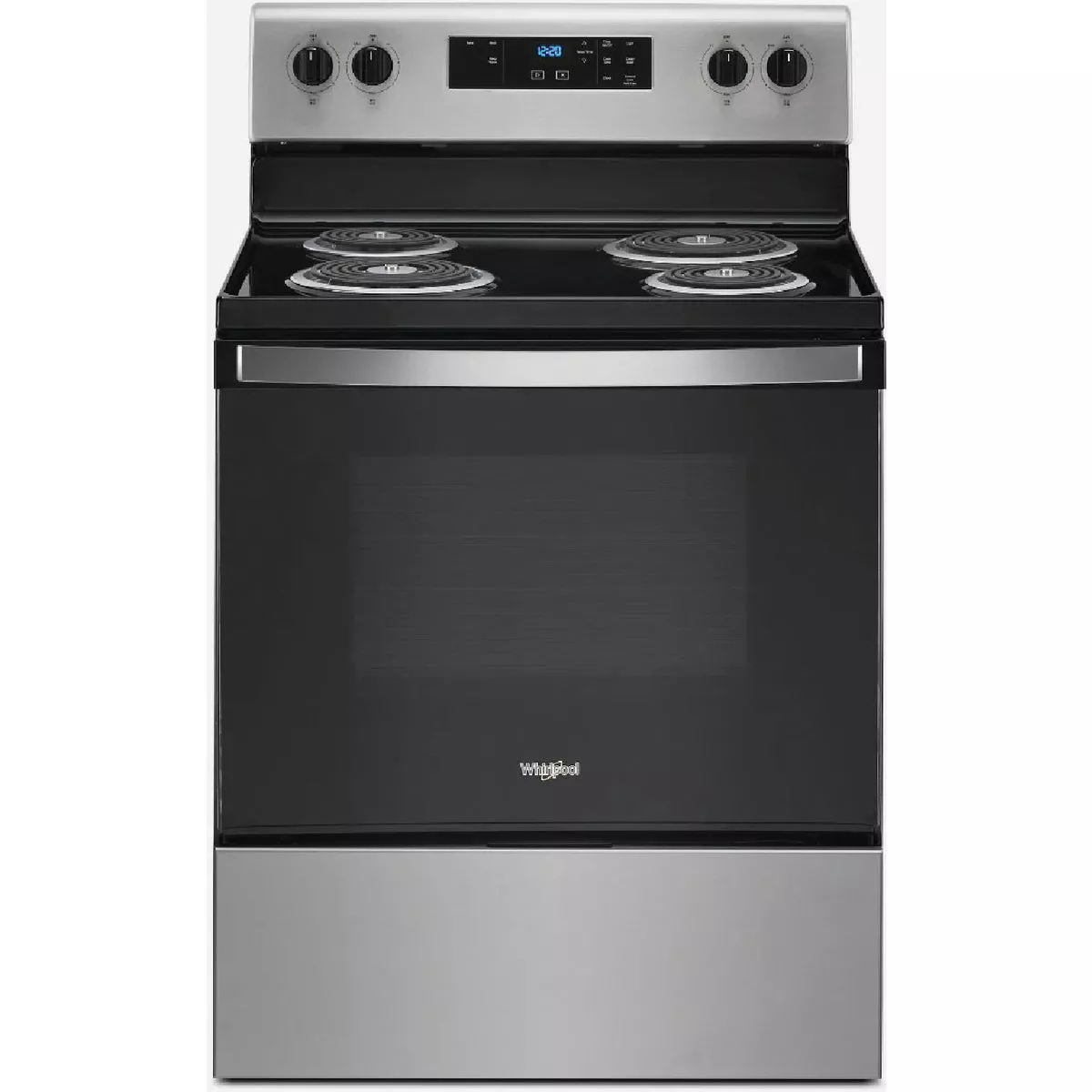 Whirlpool 30 In. 4.8 Cu. Ft. Electric Range with Keep Warm Setting, Stainless Steel