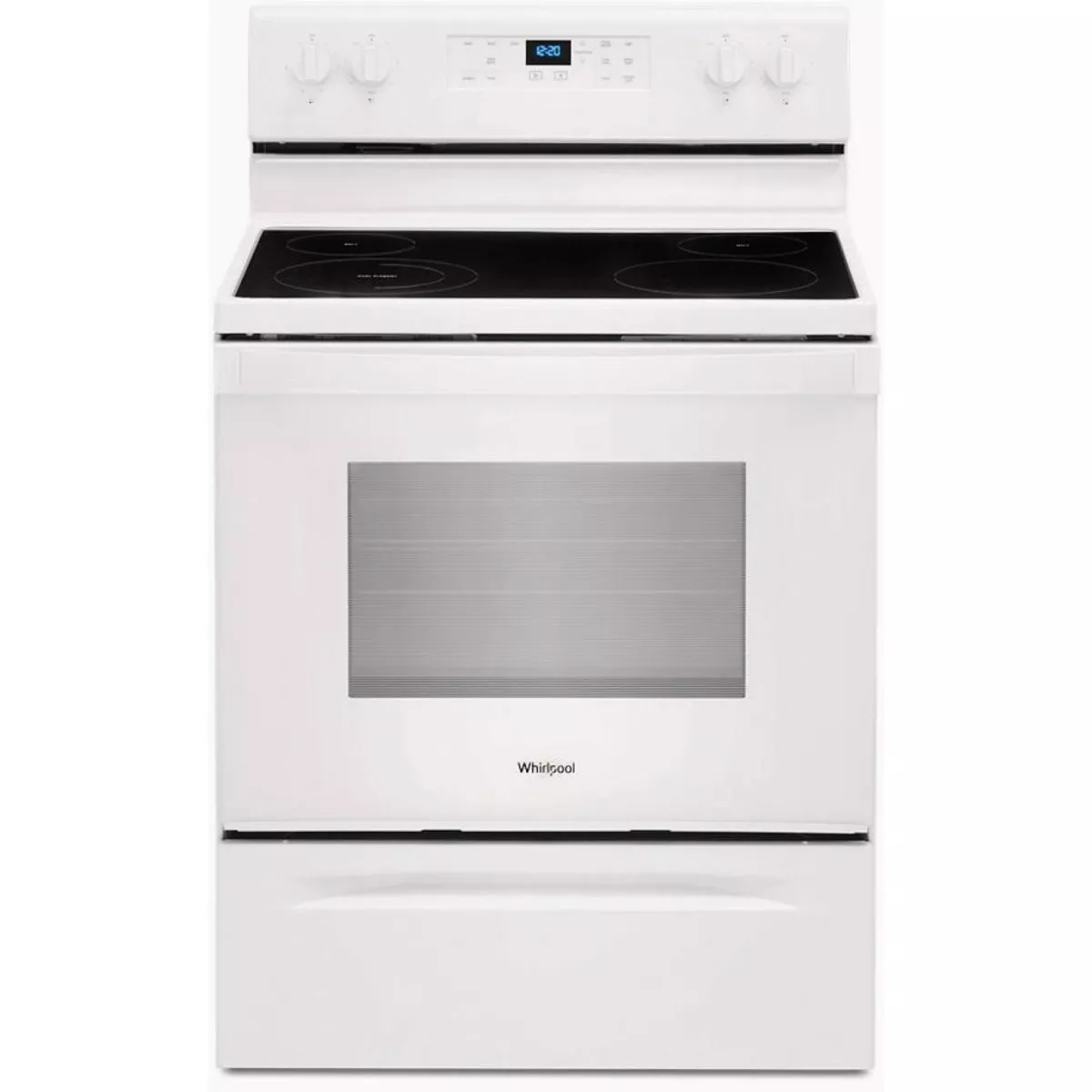 Whirlpool 30 In. 5.3 Cu. Ft. Freestanding Electric Range with Frozen Bake Technology, White-