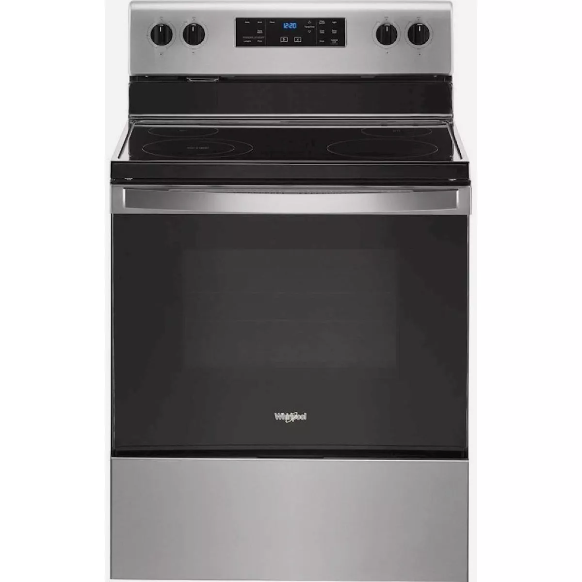 Whirlpool 30 In. 5.3 Cu. Ft. Freestanding Electric Range with Frozen Bake Technology, Stainless Steel