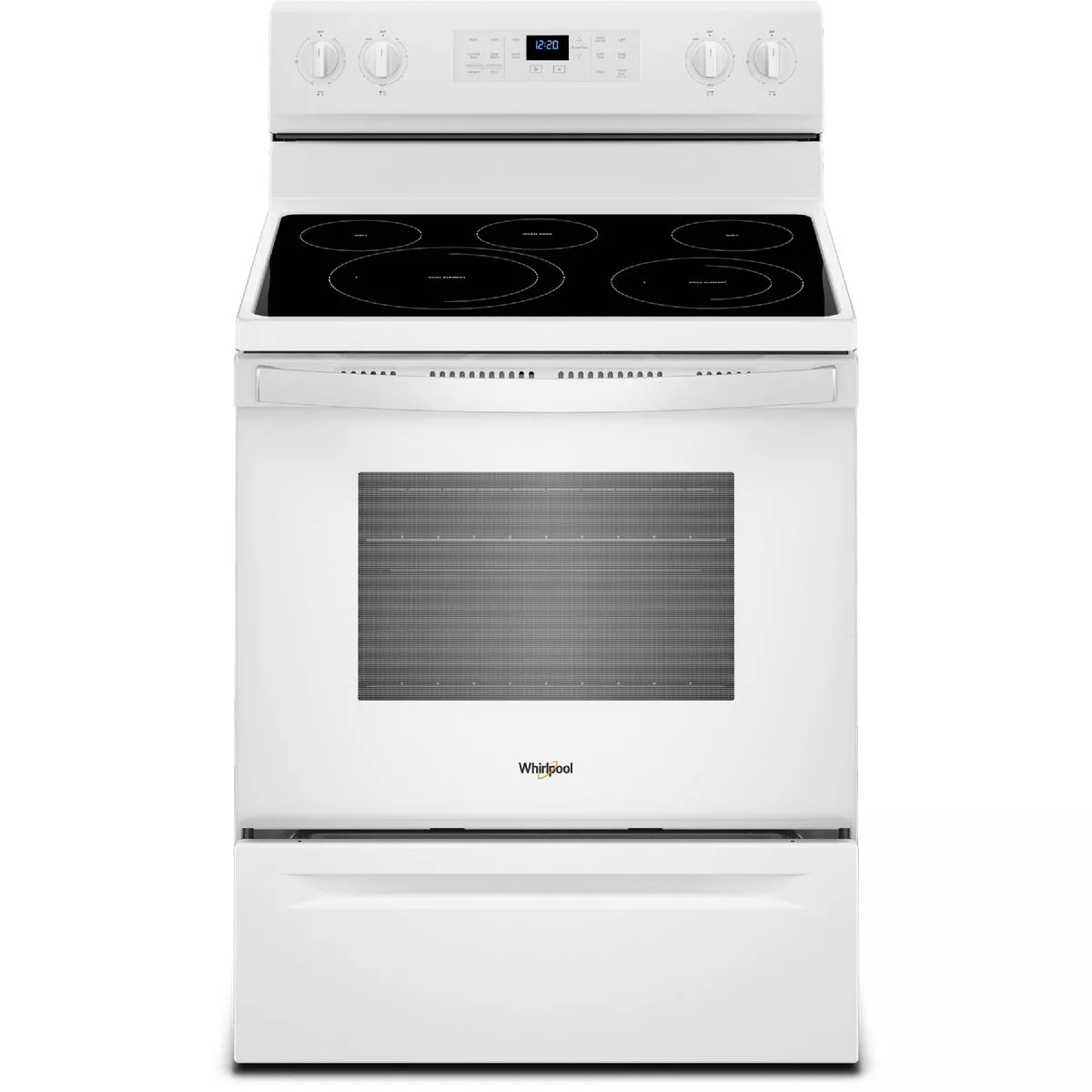 Whirlpool 30 In. 5.3 Cu. Ft. 5-In-1 Electric Range with Air Fry, White - photo 2