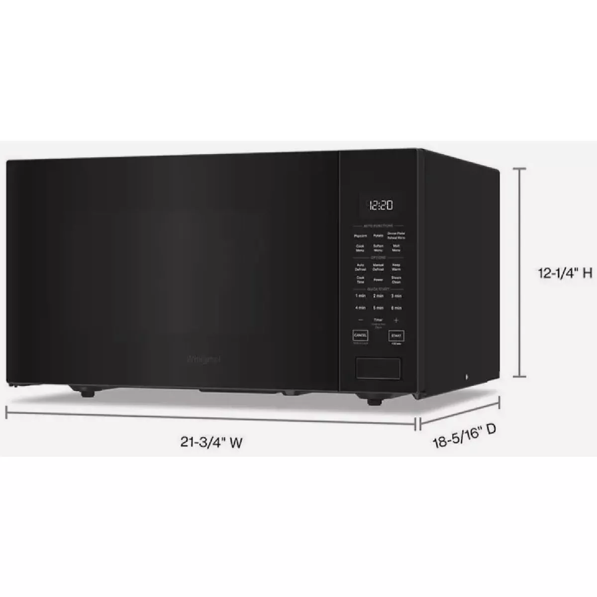 Whirlpool 1.6 Cu. Ft. Sensor Cooking Countertop Microwave, Black - photo 4