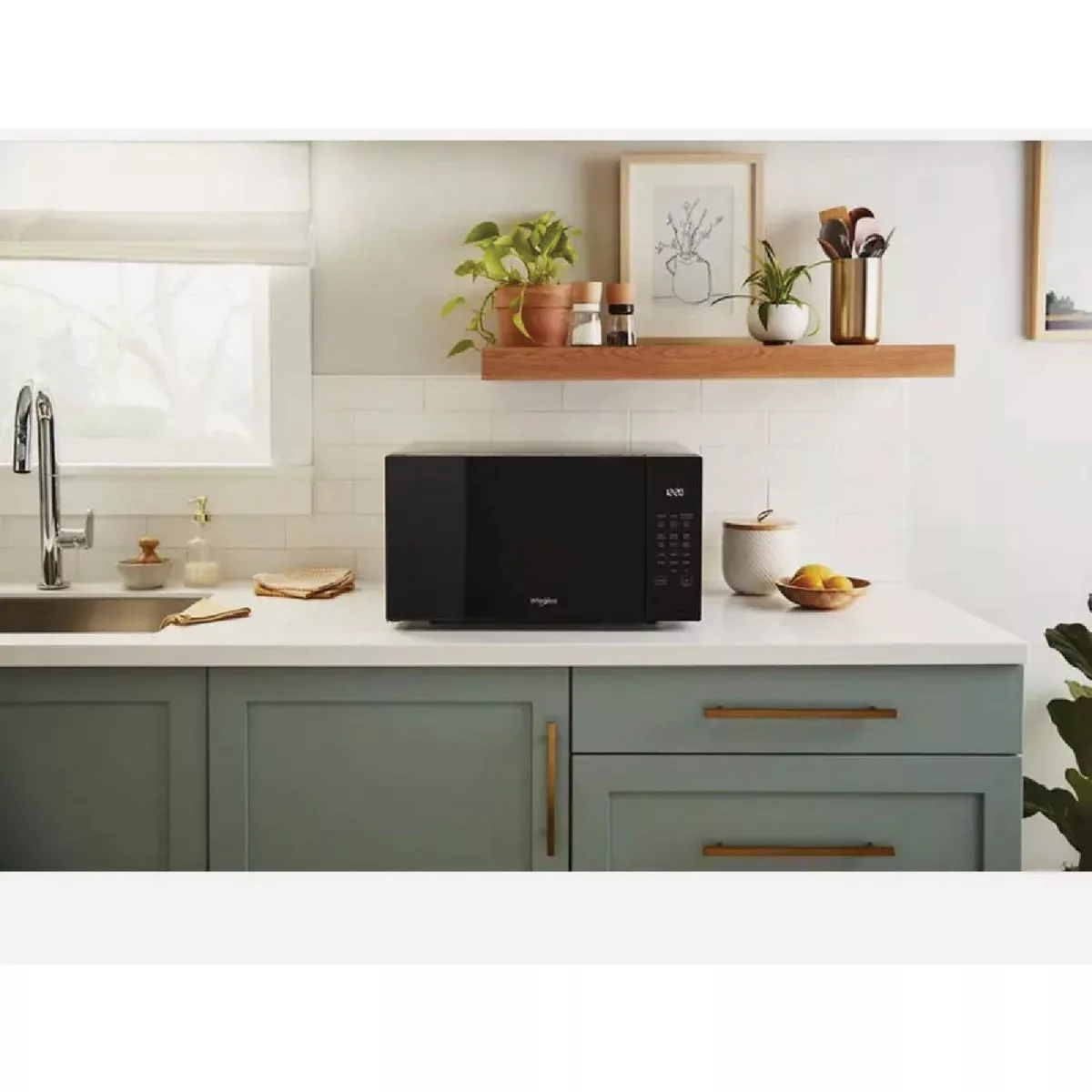 Whirlpool 1.6 Cu. Ft. Sensor Cooking Countertop Microwave, Black - photo 2