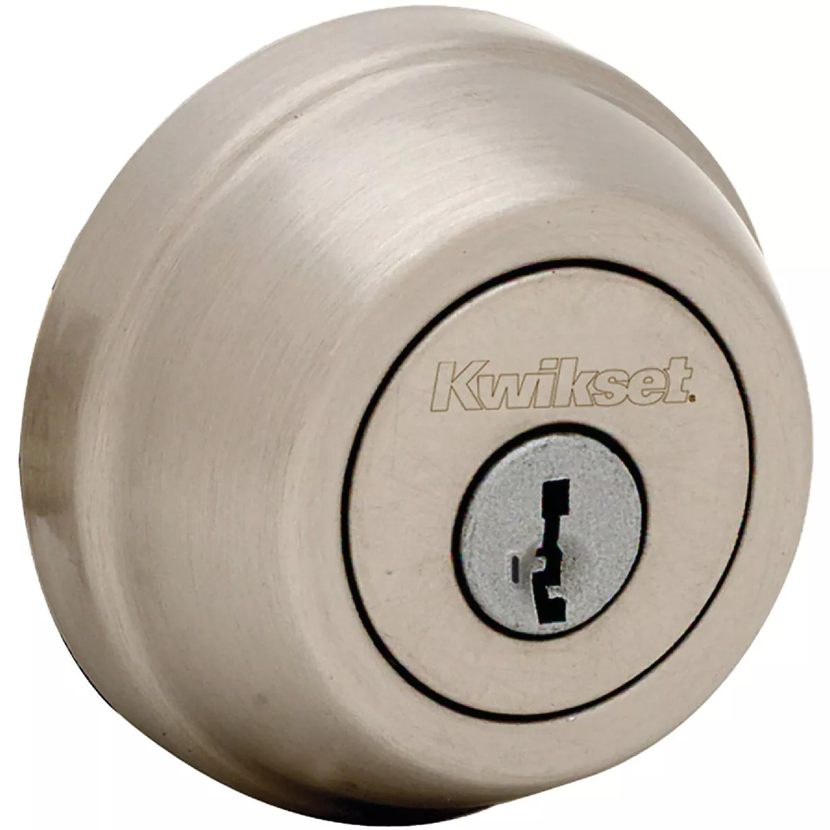 Kwikset Signature Single Cylinder, Grade 2, Deadbolt SmartKey, Satin Nickel