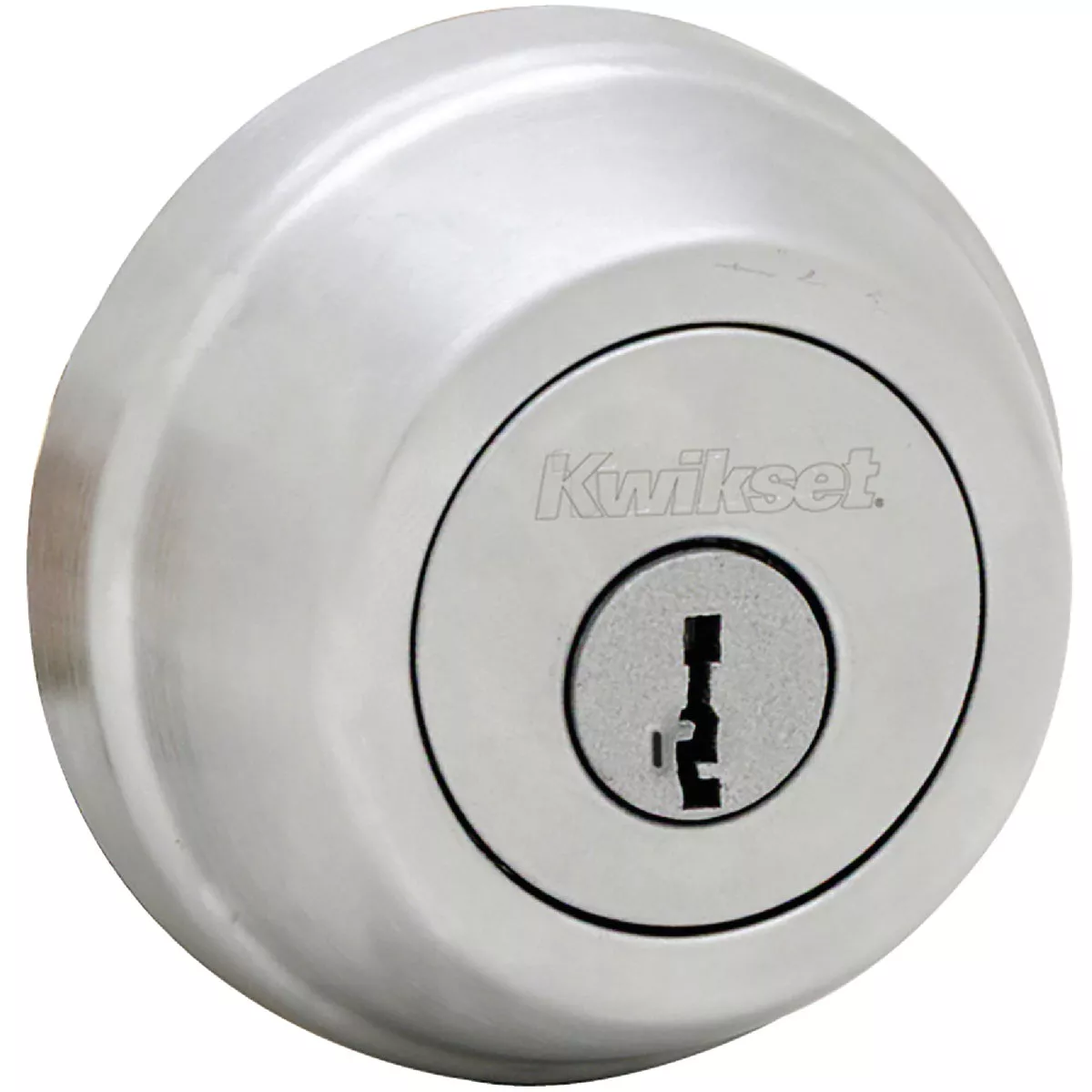 Kwikset Signature Single Cylinder, Grade 2, Deadbolt SmartKey, Satin Chrome