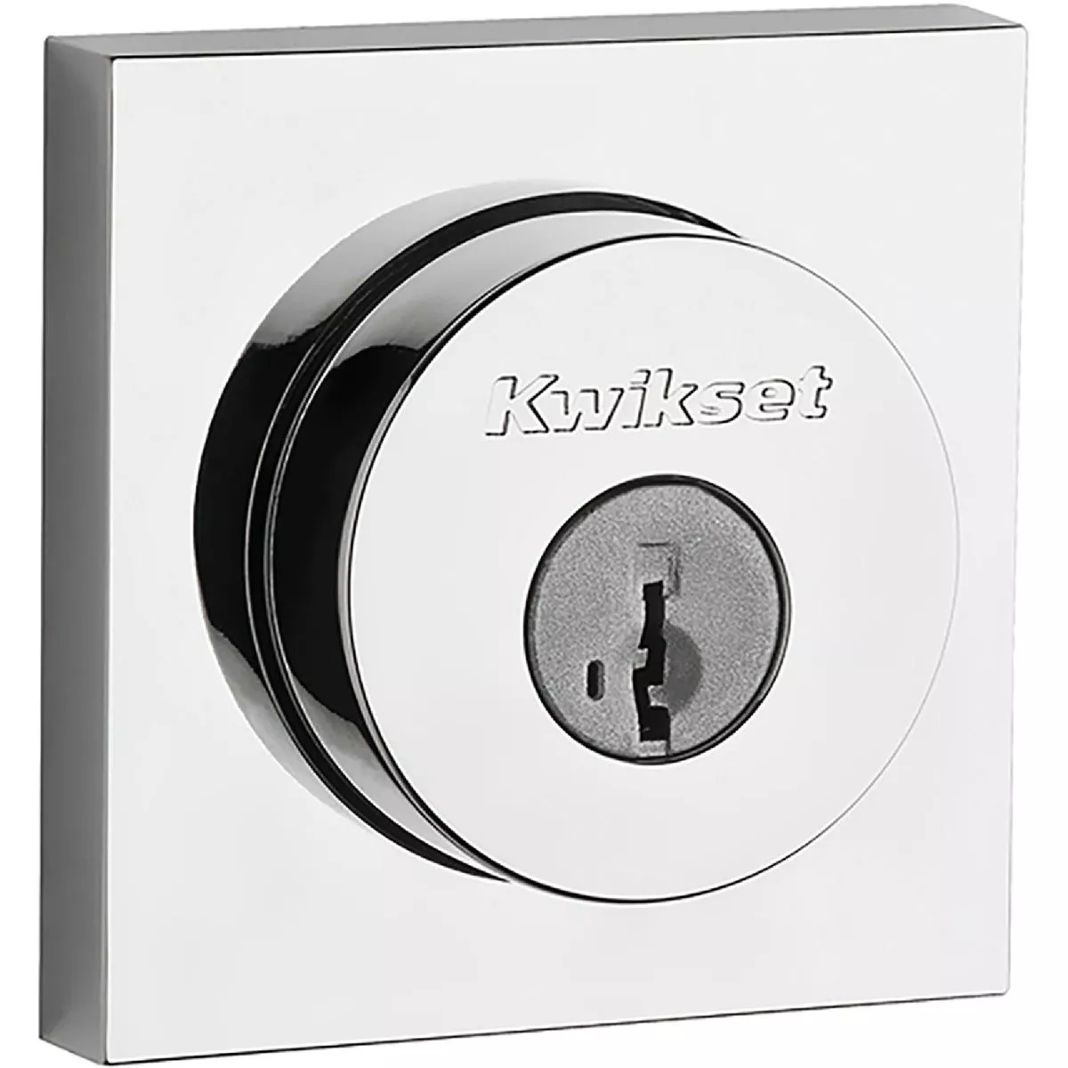 Kwikset Signature Halifax Single Cylinder Deadbolt SmartKey, Polished Chrome