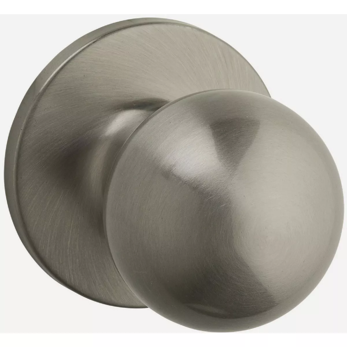 Kwikset Safe Lock Regina Knob Passage in Satin Nickel